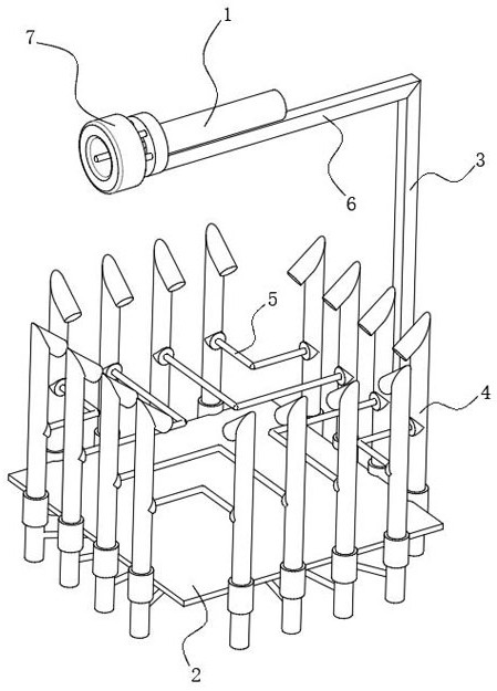 Intelligent building construction dust falling device