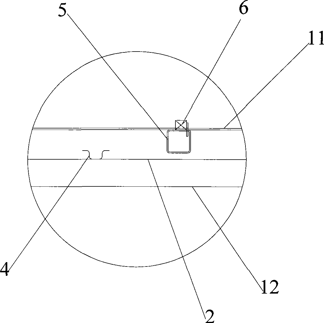 Underframe structure of refrigerated container