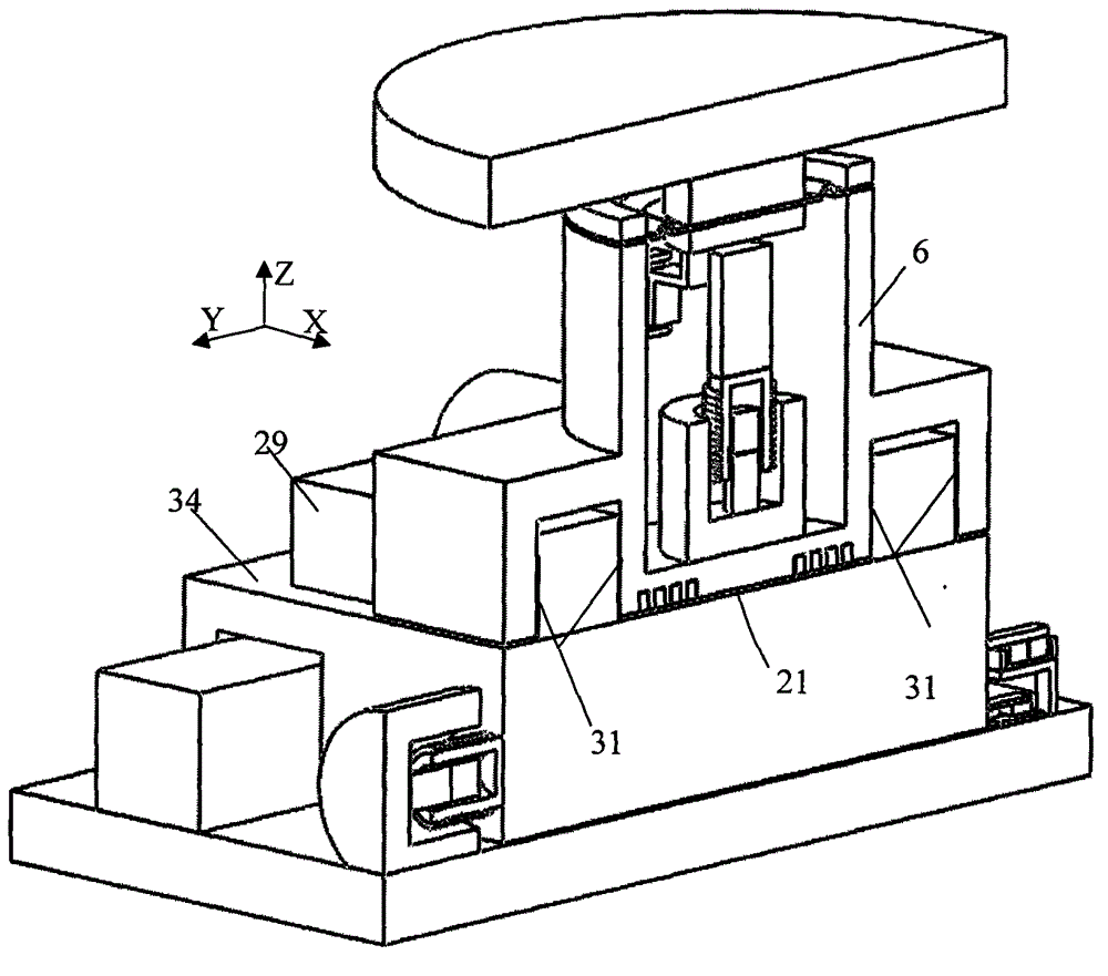 Eddy current damping vibration isolator of double-layer air-flotation orthogonal decoupling and flexible film angle decoupling