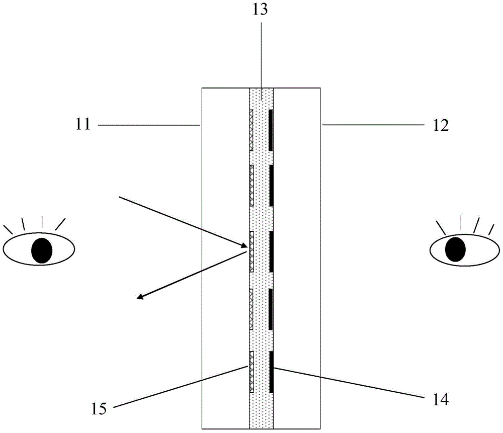 A double-sided transparent display device