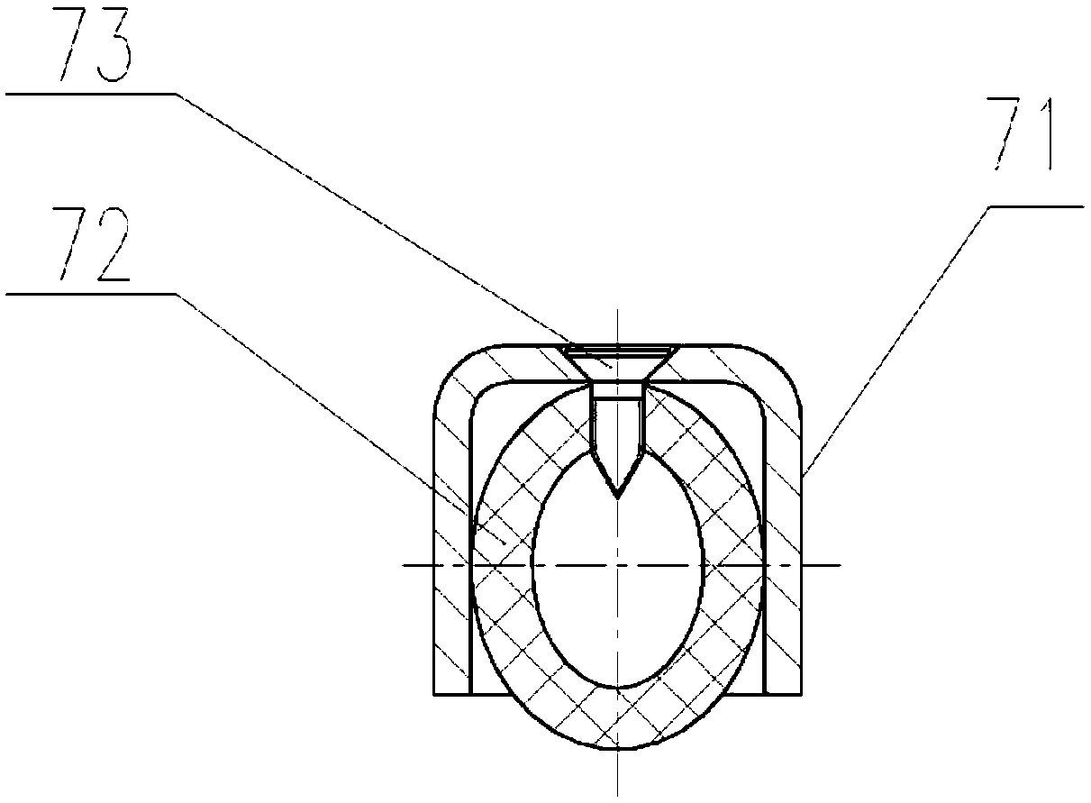 Four-axis linkage sealing device for triangular beam of ring cooler