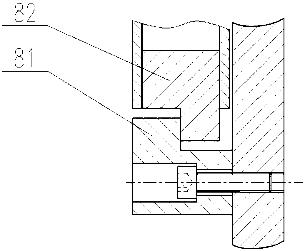 Four-axis linkage sealing device for triangular beam of ring cooler