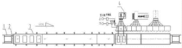Ultrathin toughened glass production line and production method