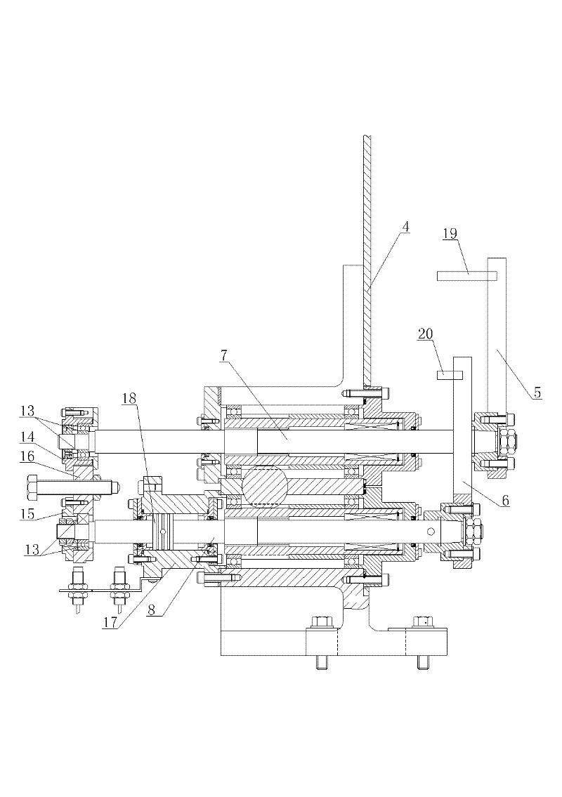 Double-material arm charging and blanking mechanism for grinding machine