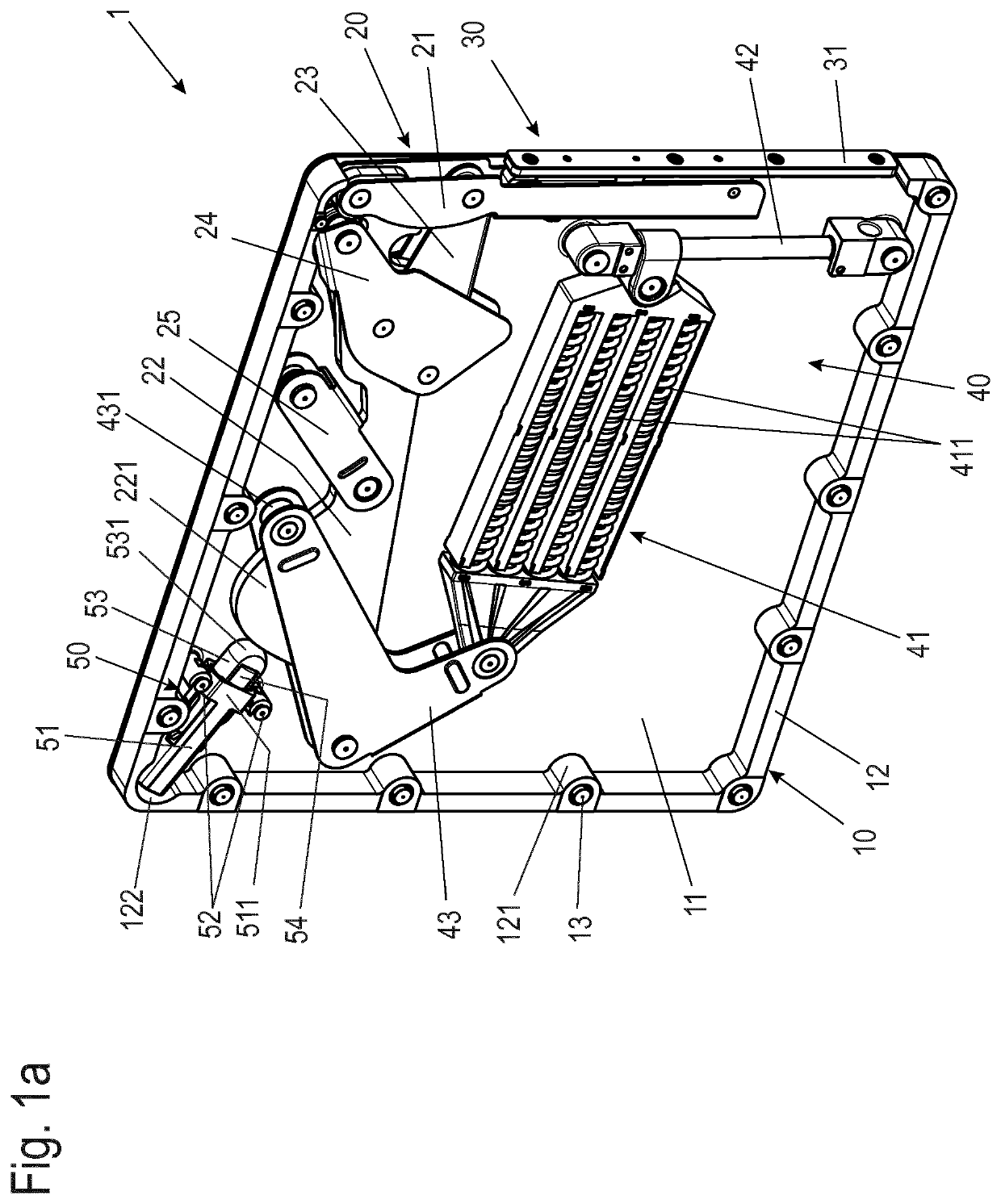 Flap fitting for a piece of furniture, side wall of a body of a piece of furniture and piece of furniture comprising a side wall