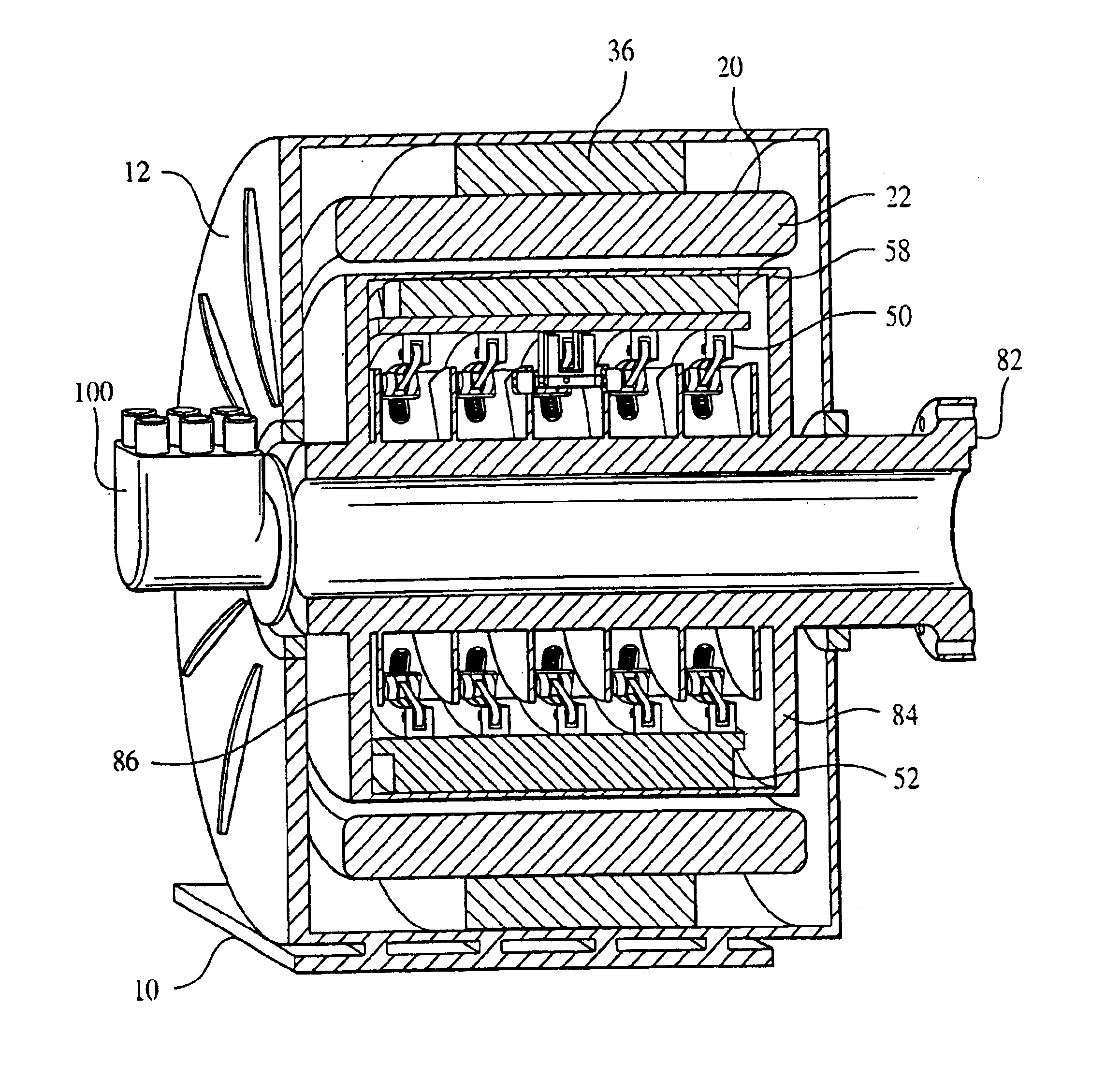 Stator coil assembly for superconducting rotating machines