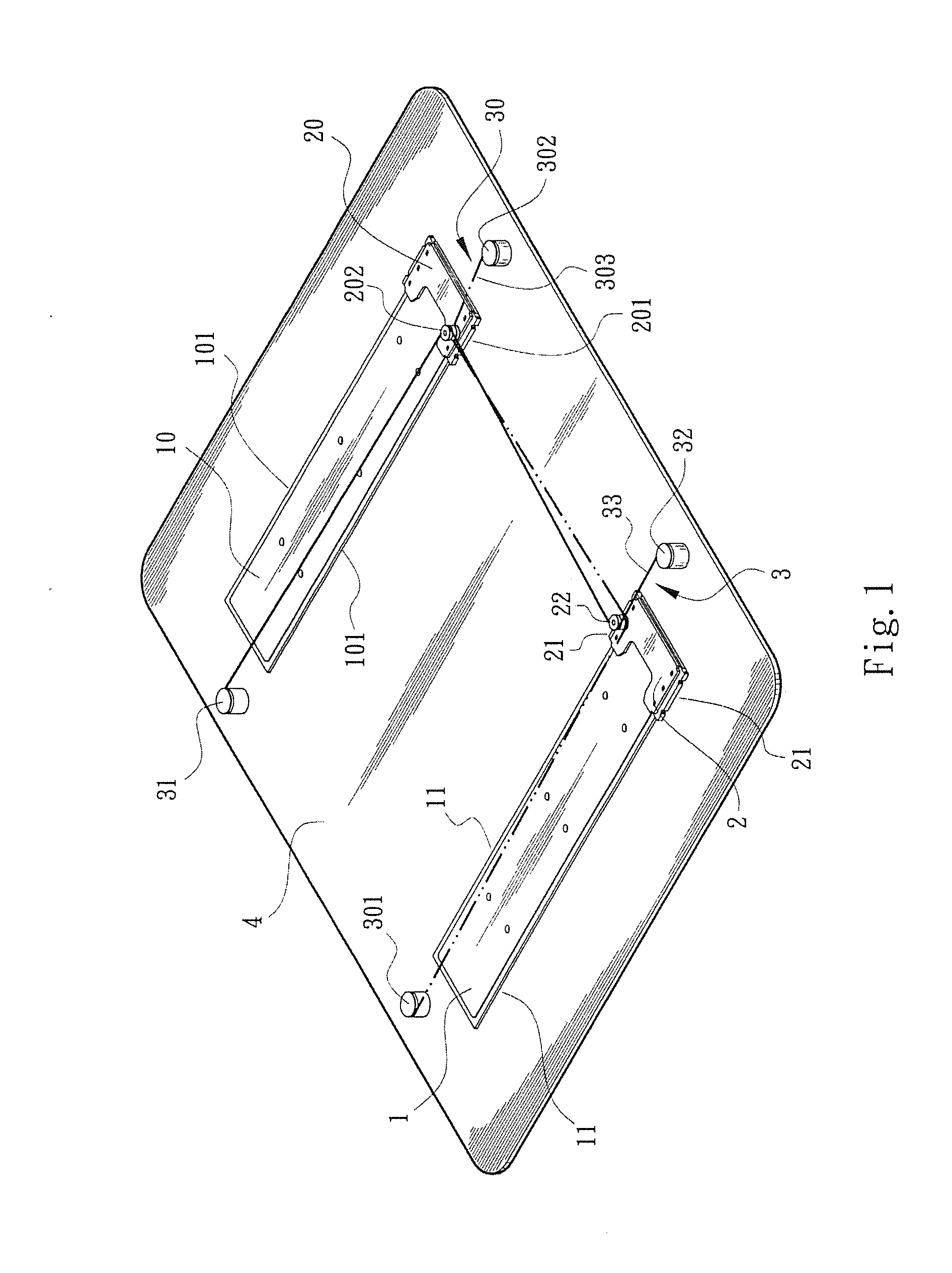 Synchronous drive device for slide cover mechanism