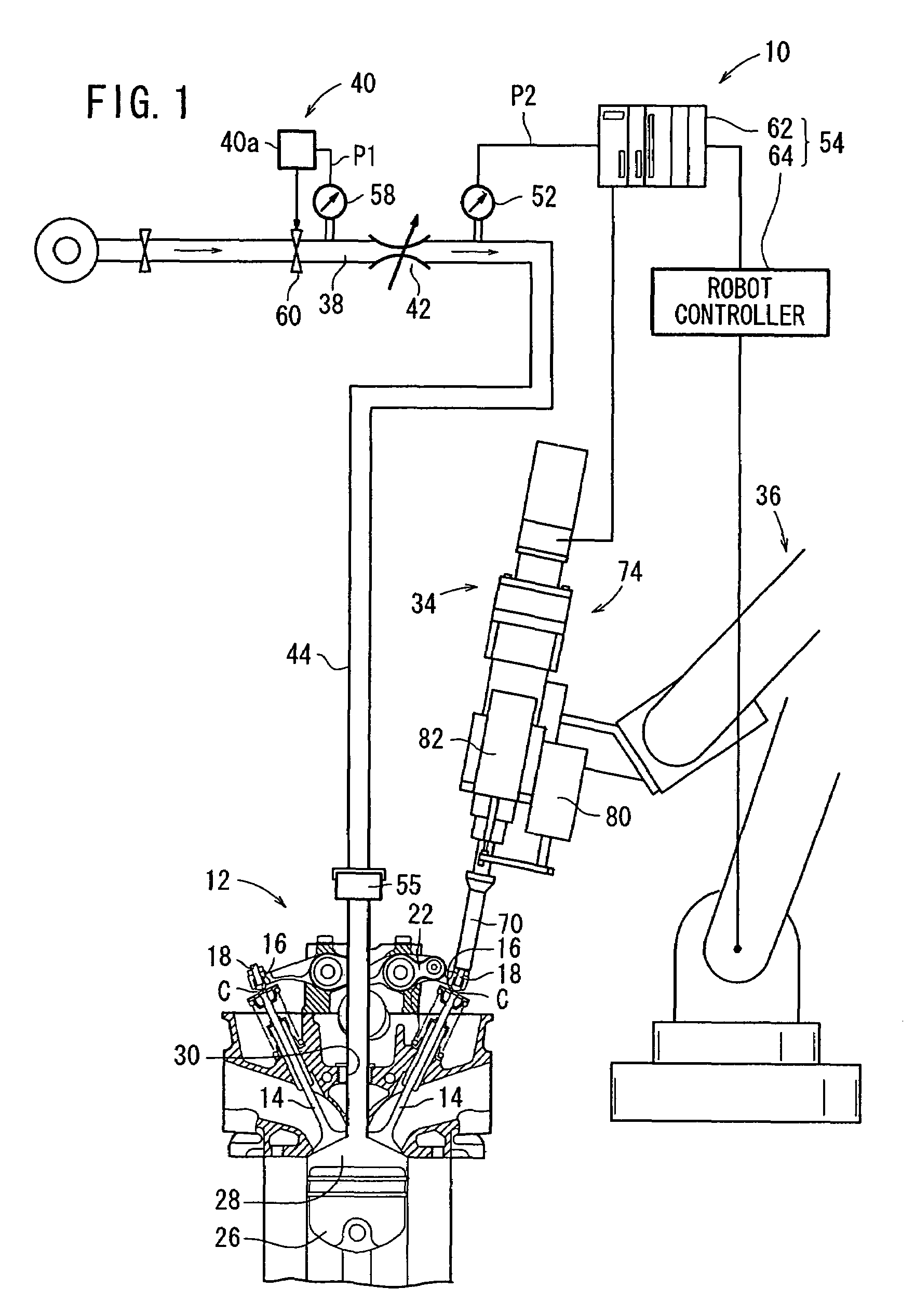 Automatic tappet clearance adjusting device