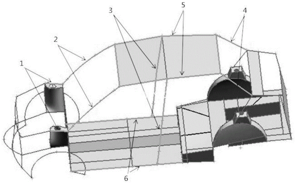 Design method of variable cross-section beam of automobile body in white