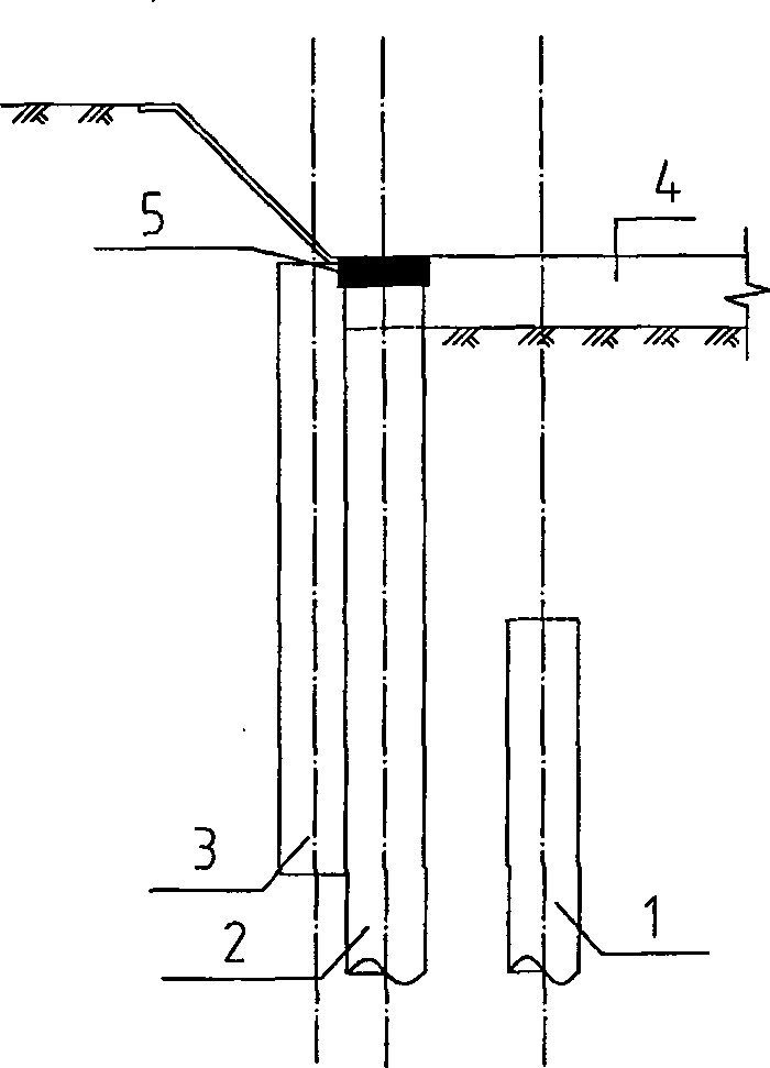 Method for one-pile-three-use in underground engineering