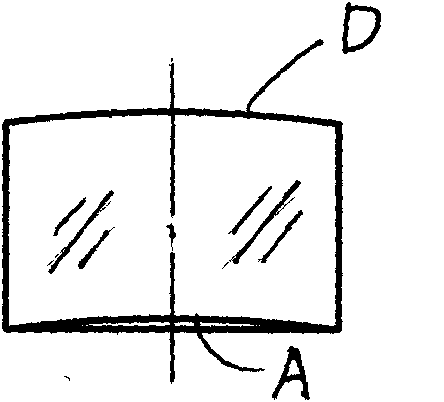 Method for processing negative crescent optical lens