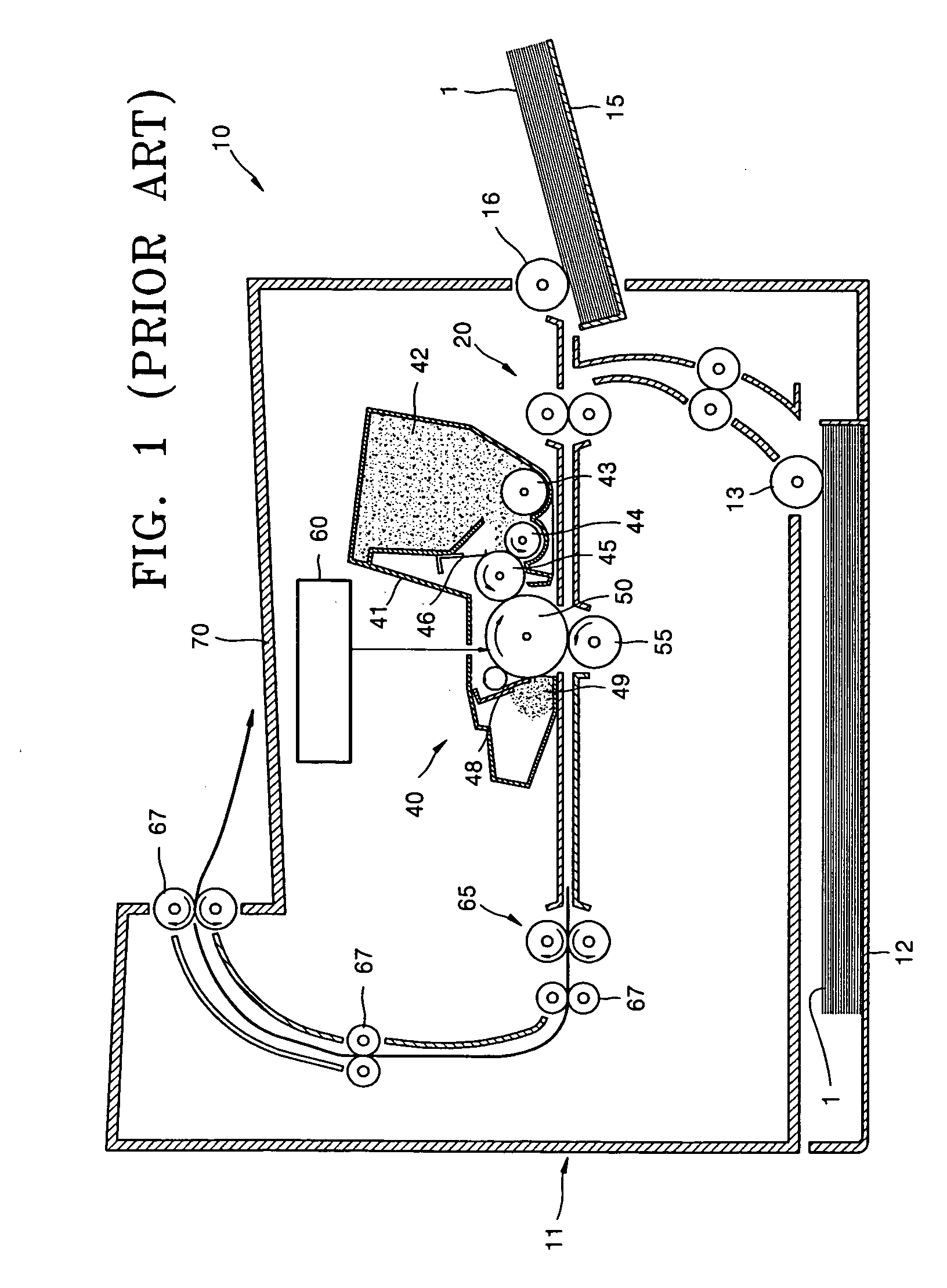 Paper arranging apparatus and electrophotographic image forming apparatus including the same