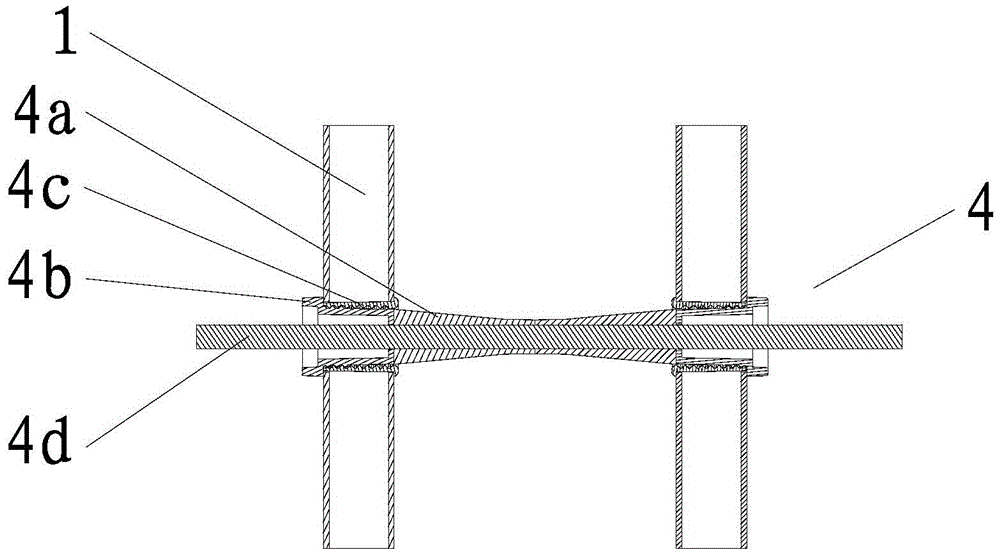 Construction method of a shear wall concrete formwork
