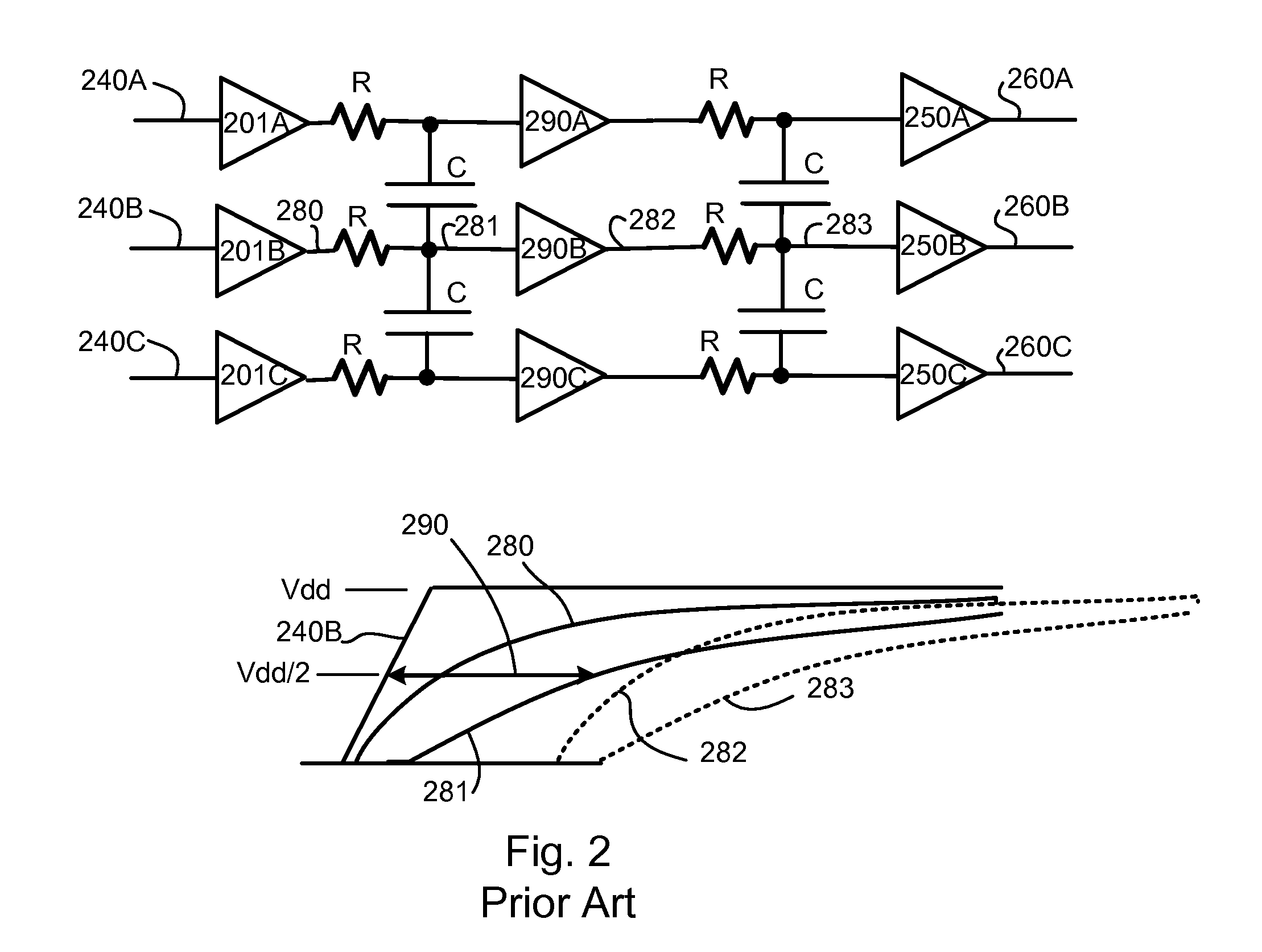 Signal Transmission Reducing Coupling Caused Delay Variation
