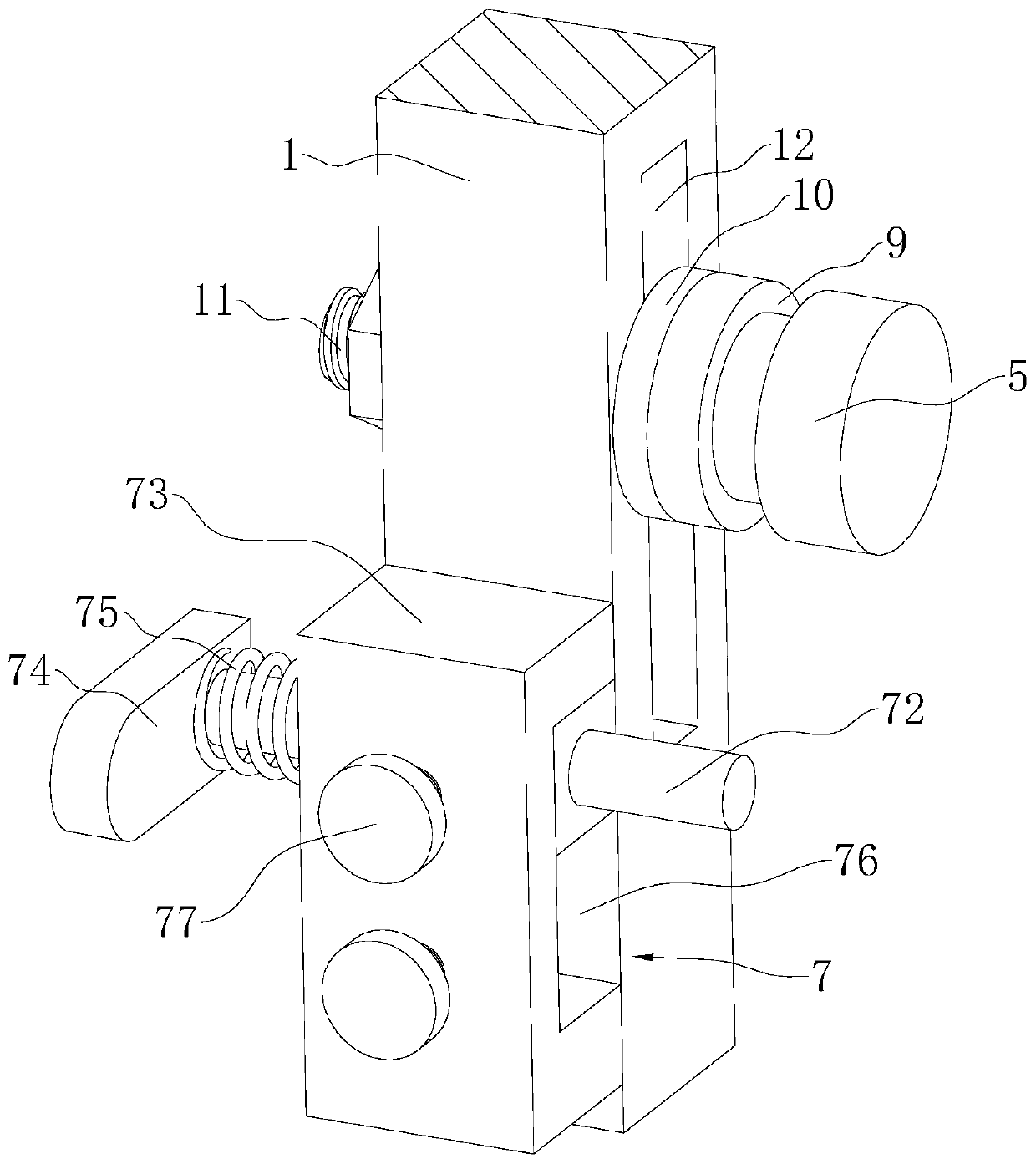 Drilling device for steam turbine shroud