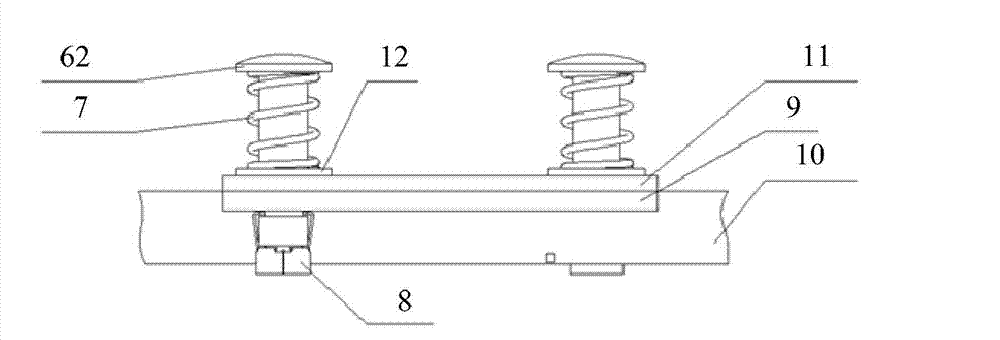 Positioning locking component, beam crossing device and railway wagon