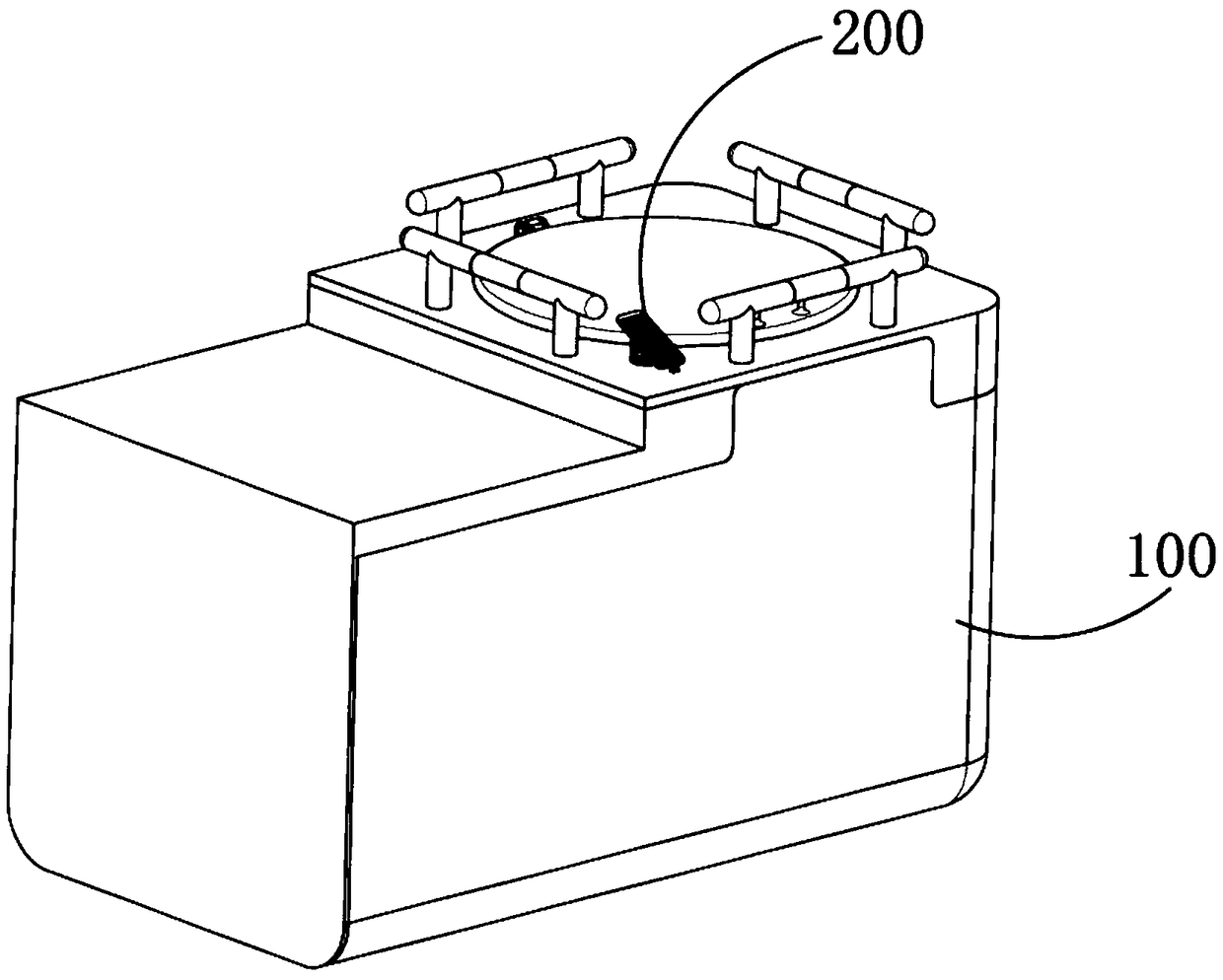 High-capacity household waste disposal system capable of preventing odor diffusion