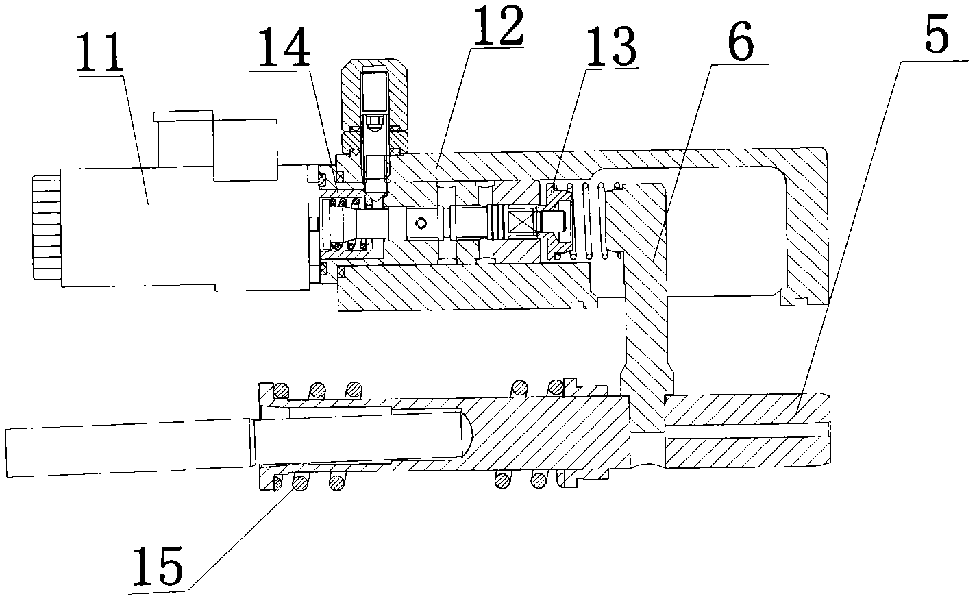 Position-spring-force feedback type electric proportional variable axial plunger pump