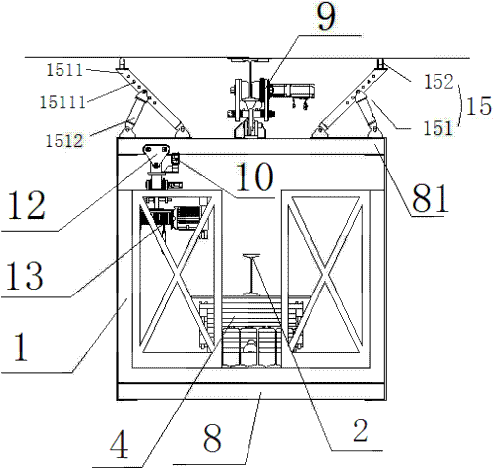 Bridge bottom inspection vehicle track laying equipment