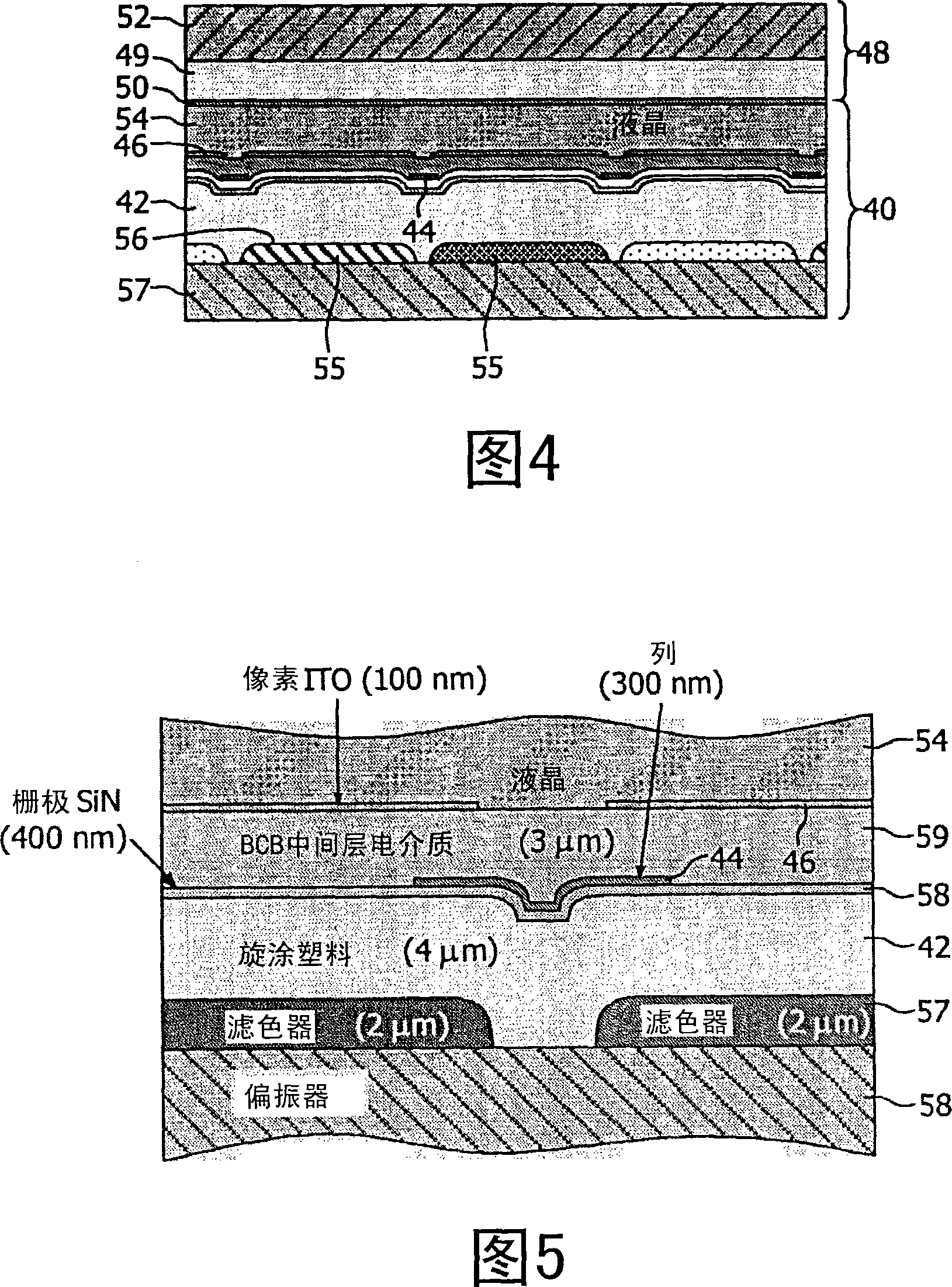 Colour active matrix displays