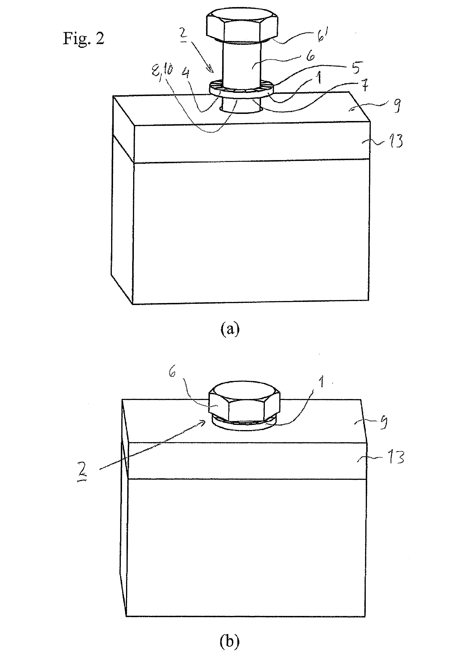Locking element and bolted joint