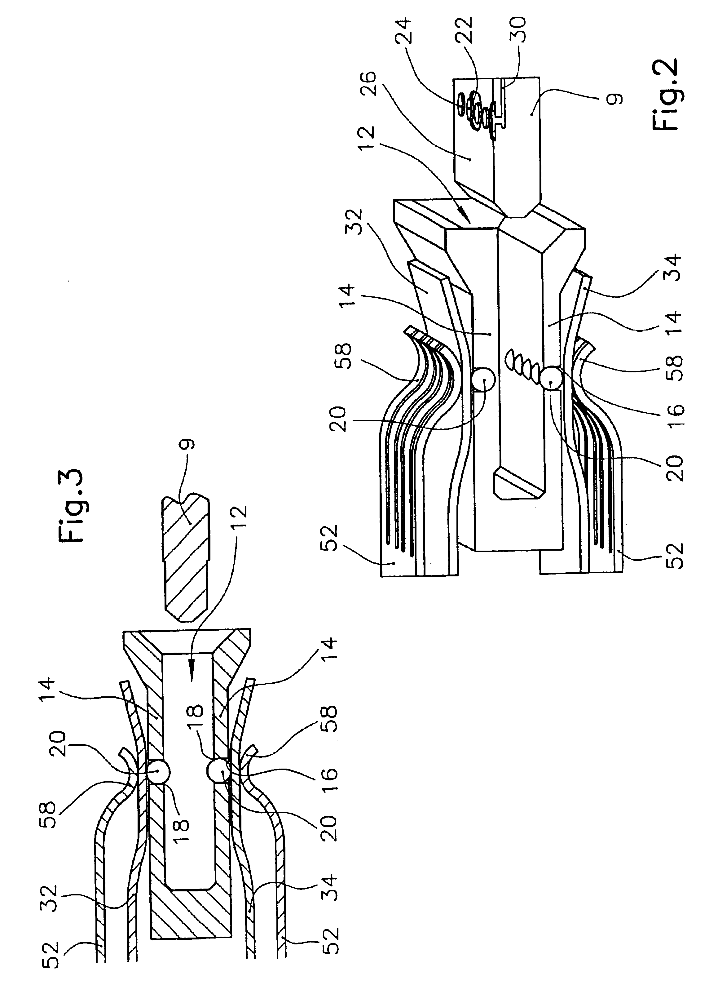 Connector with movable contact elements