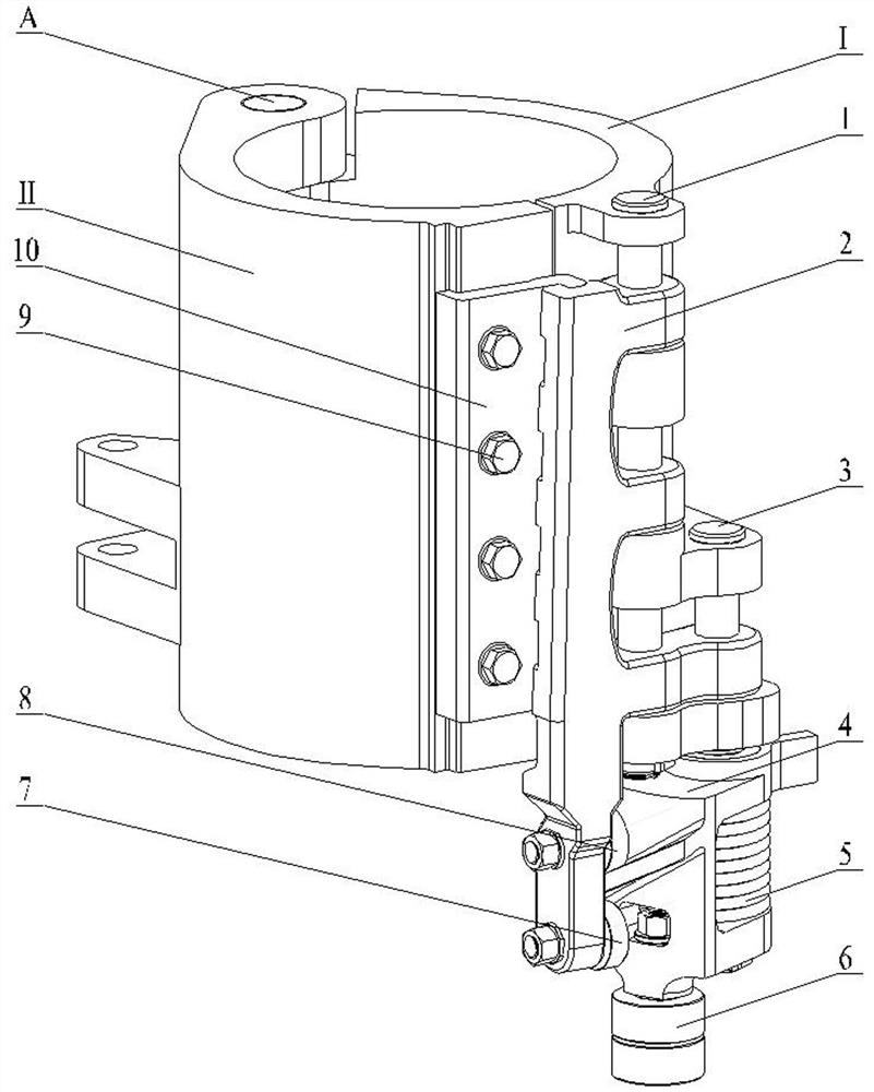 Locking and unlocking device for side mold frame of bottle blowing machine