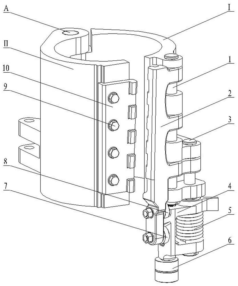 Locking and unlocking device for side mold frame of bottle blowing machine