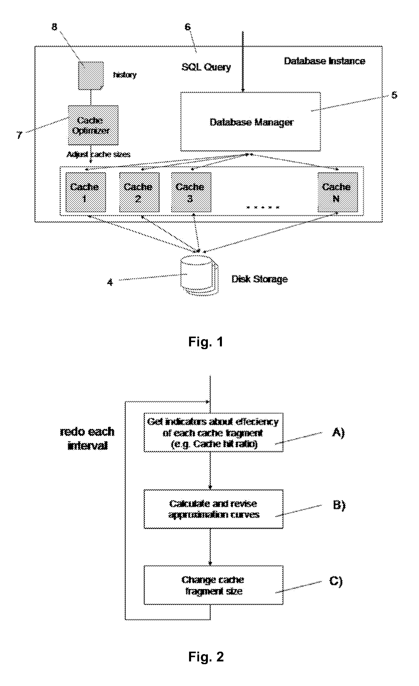 System and method to improve processing time of databases by cache optimization
