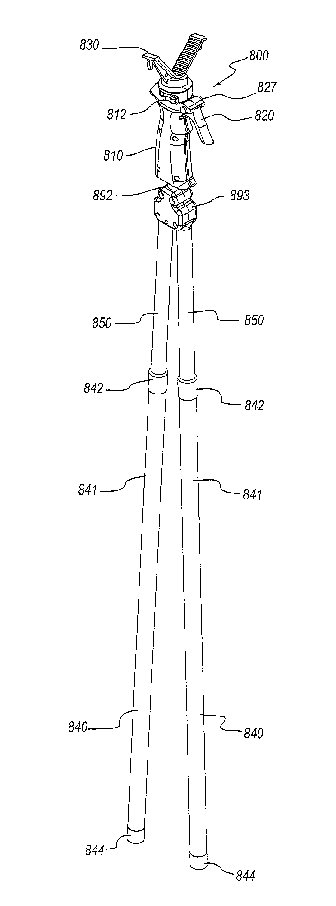 Telescoping support stand apparatus