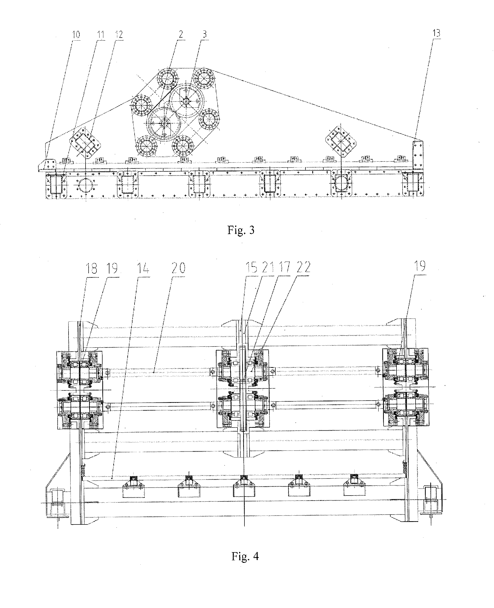 Synchronous statically indeterminate mesh-beam excitation large-scale vibrating screen