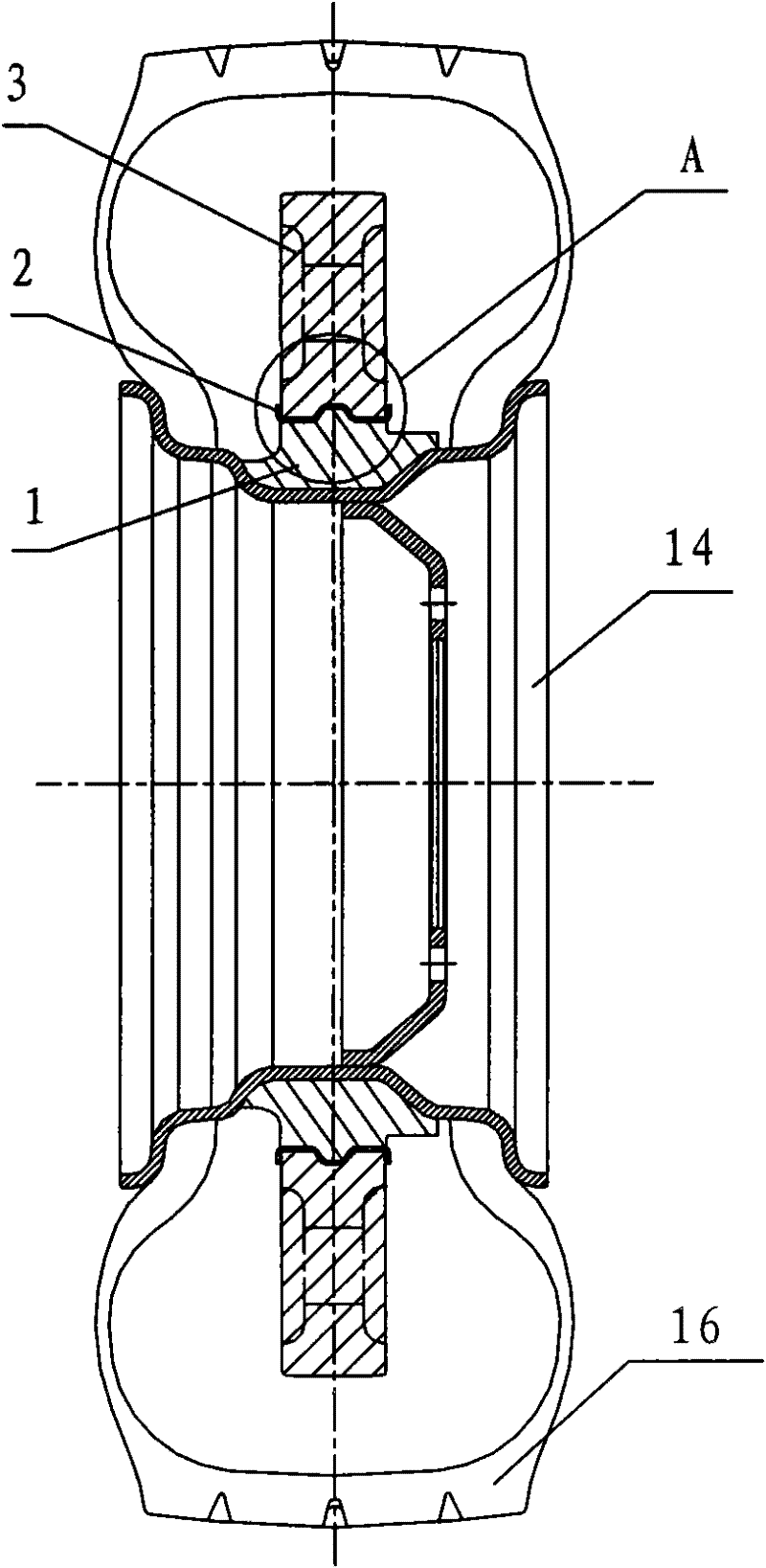 Automobile tire safety device and working method thereof