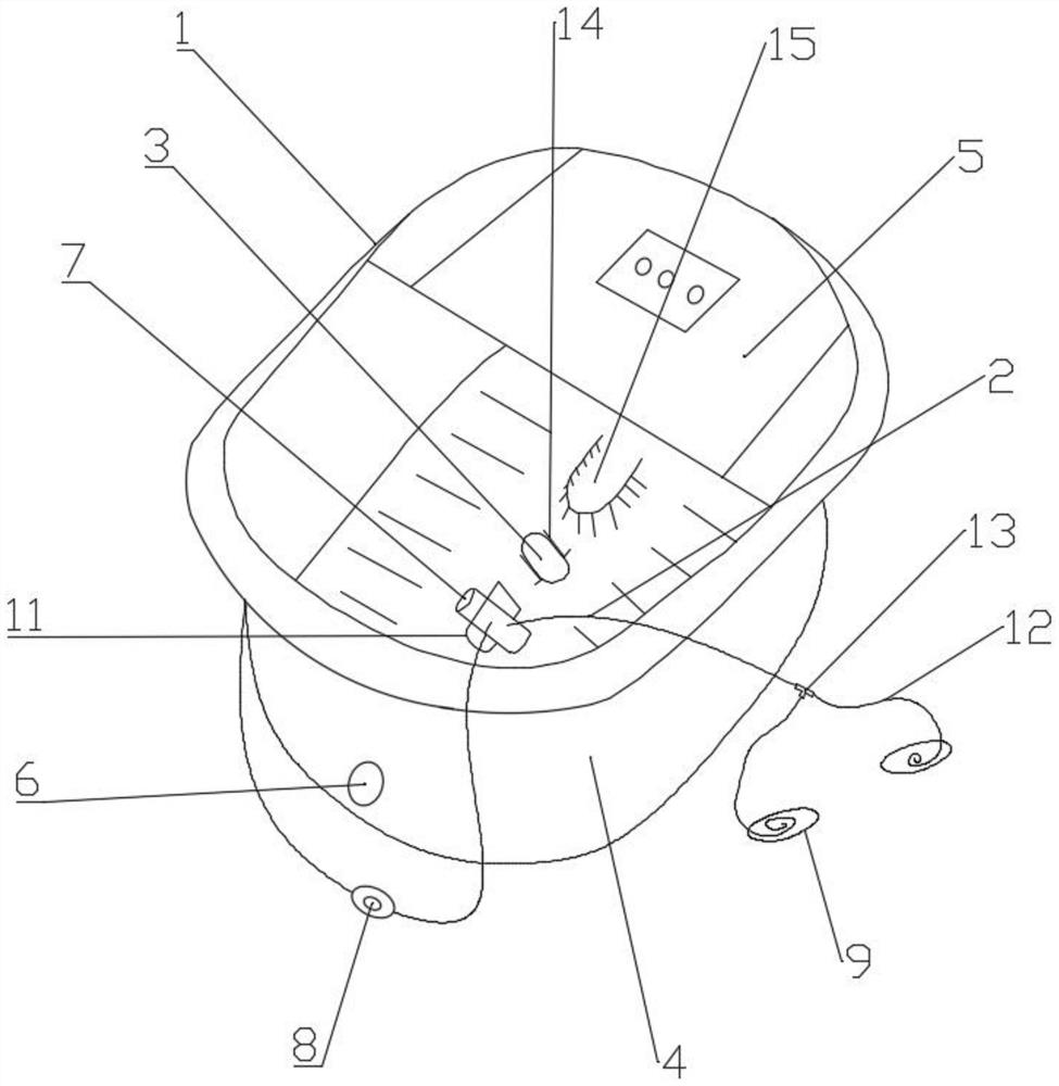 Knee joint medicated bath device