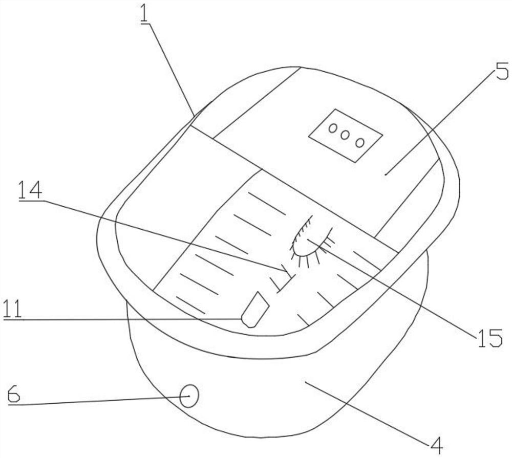 Knee joint medicated bath device