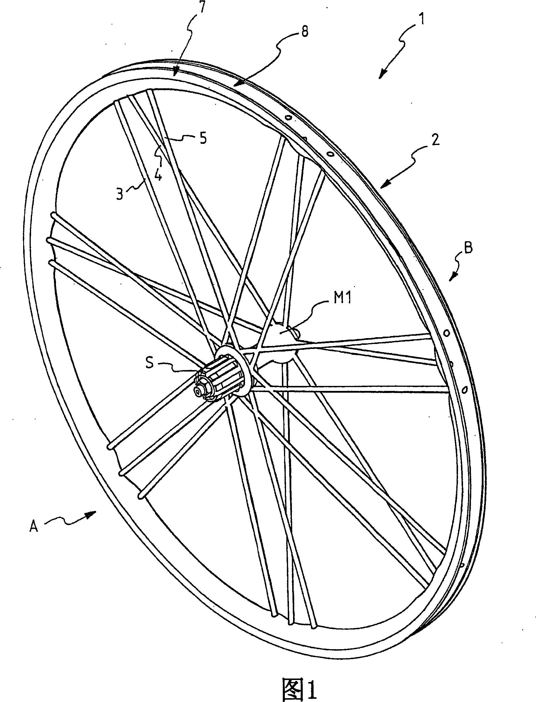 Rim for a bicycle spoked wheel, process suitable for manufacturing it, and relative spoked wheel