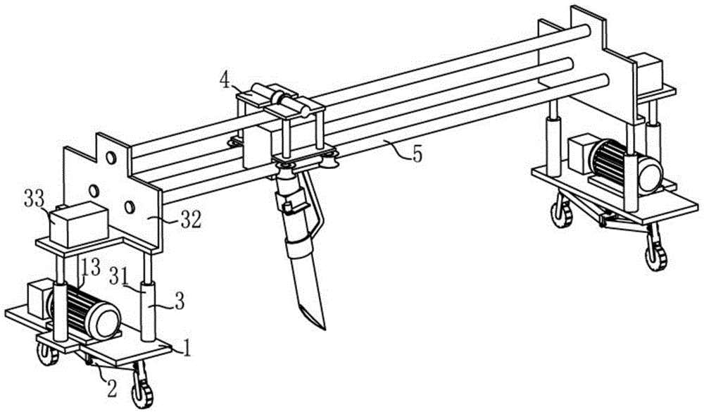Numerically controlled agricultural automatic sowing rack