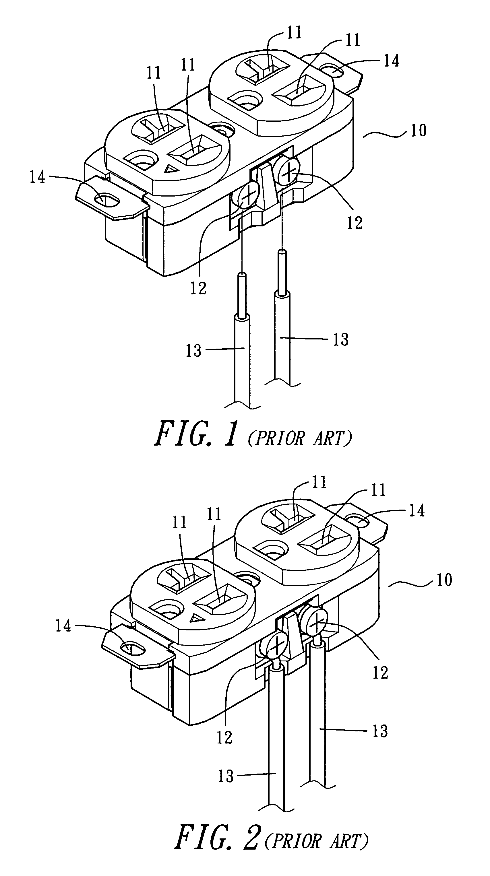 Cover for terminal screws of a receptacle