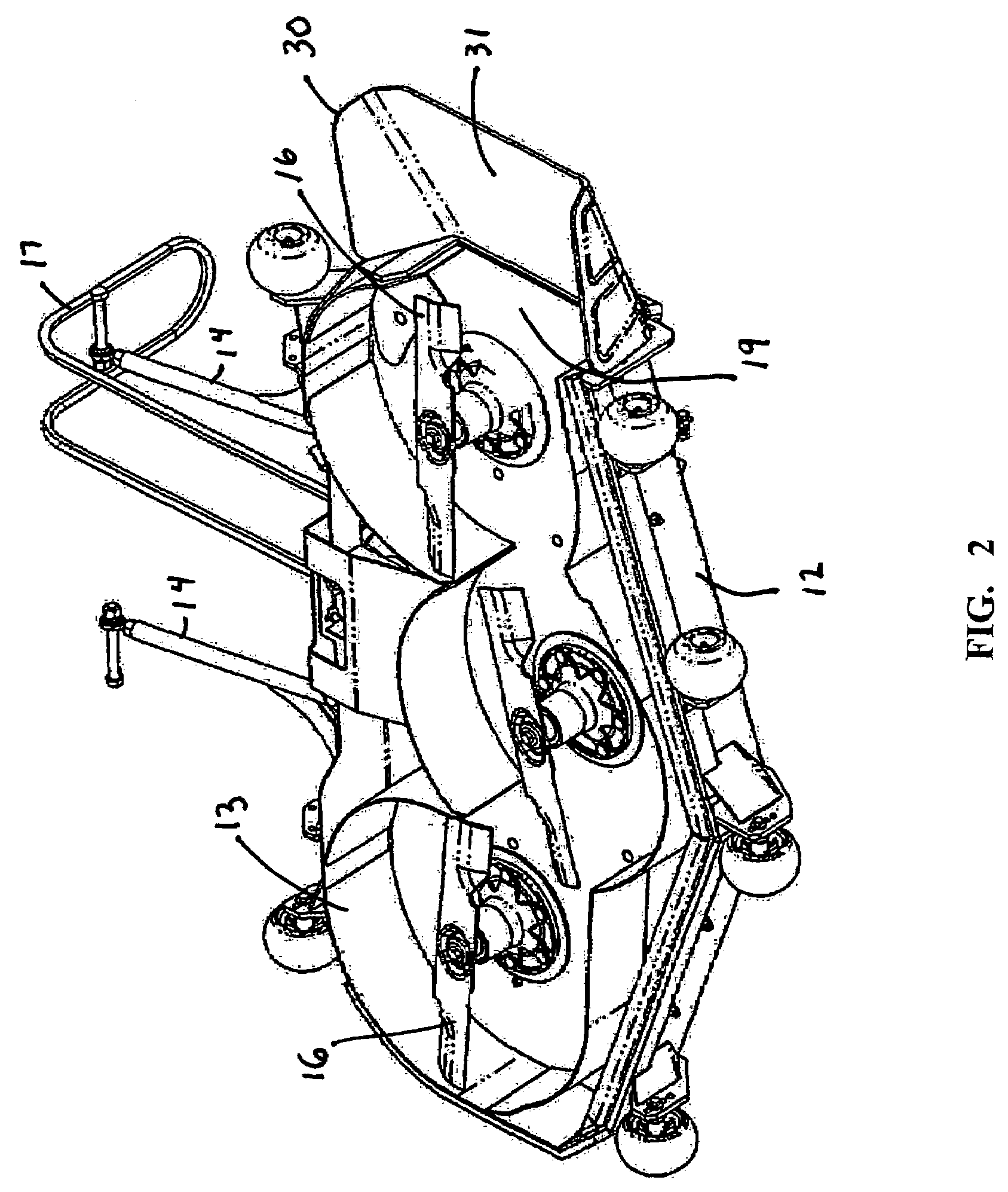 Discharge chute for turf mower