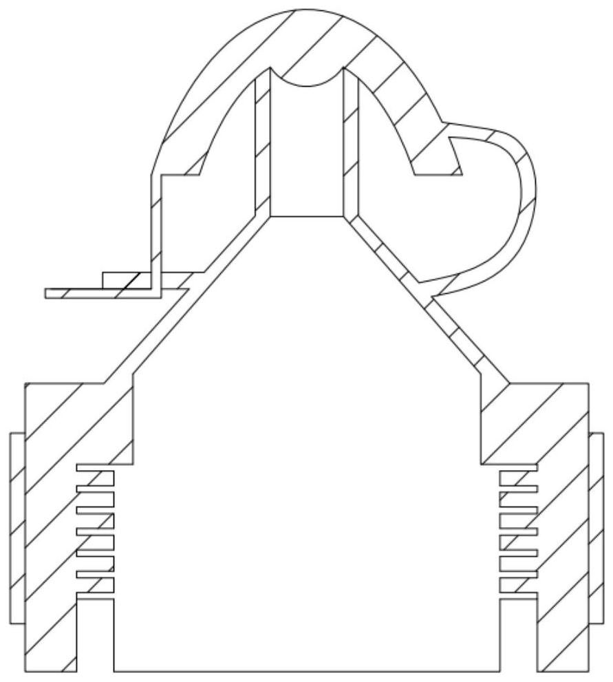 One-piece opening and closing type water dropper pipe connecting device and using method thereof