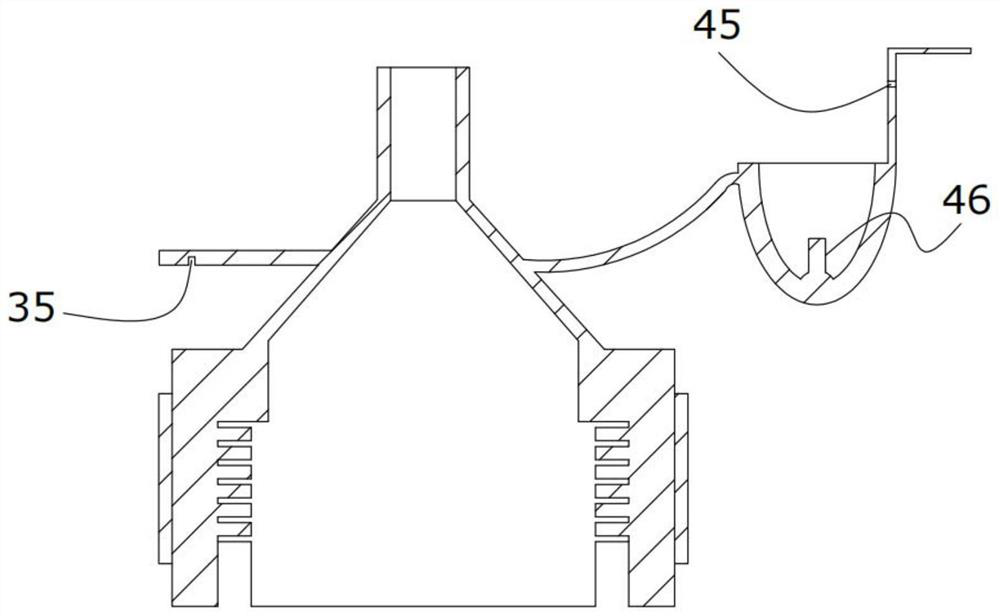 One-piece opening and closing type water dropper pipe connecting device and using method thereof