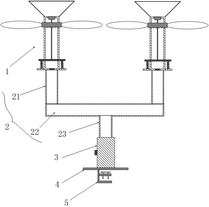 Whistle type bird repelling device in high-voltage line tower