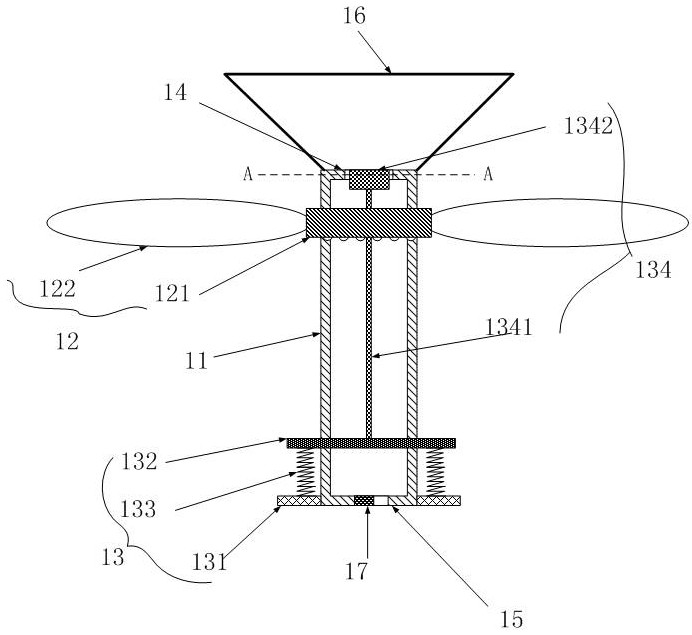 Whistle type bird repelling device in high-voltage line tower