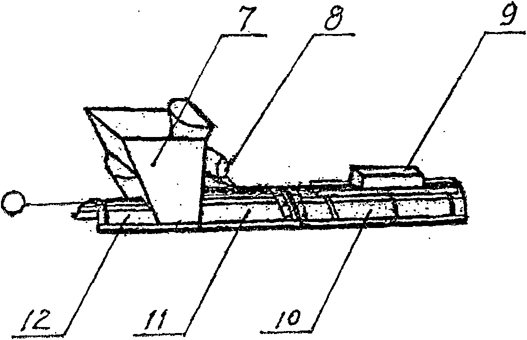 Construction machine for casting underdrain on site by cement