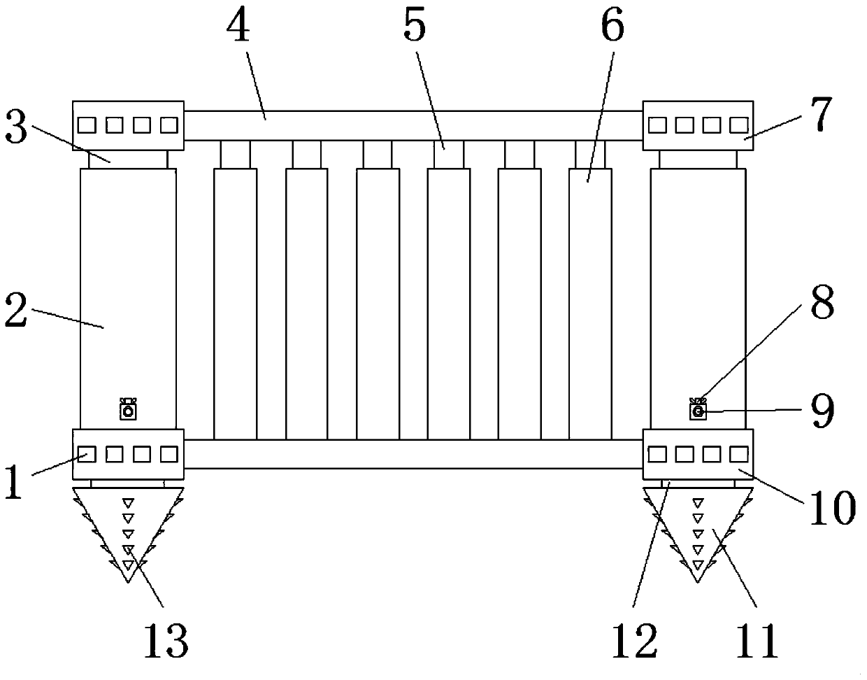 Outdoor wood structure enclosure fence for passive house