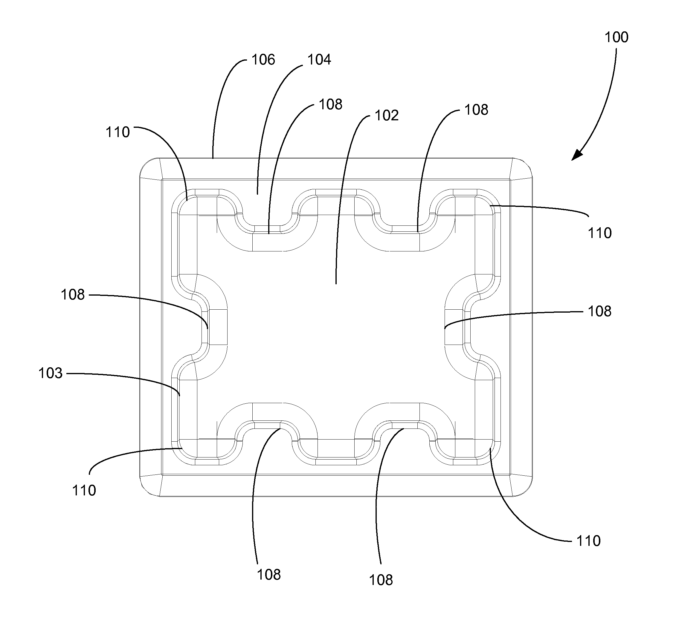 Stabilized load tray