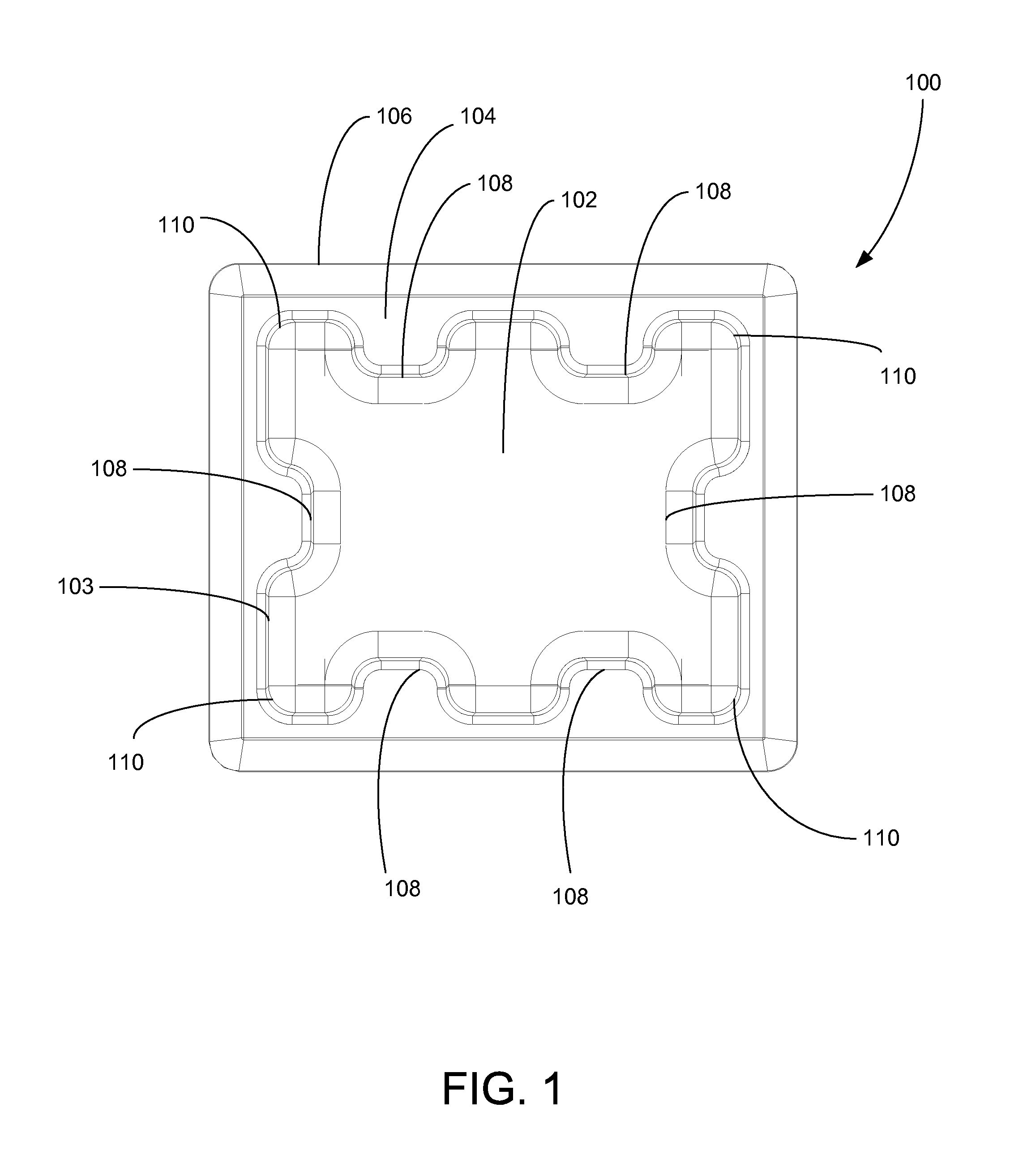 Stabilized load tray