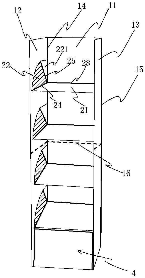 Showing cabinet which can be quickly folded and unfolded