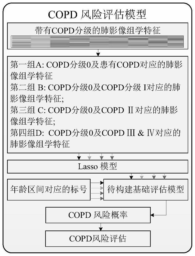 Risk assessment and decision-making method and device for chronic obstructive pulmonary disease, electronic equipment and medium