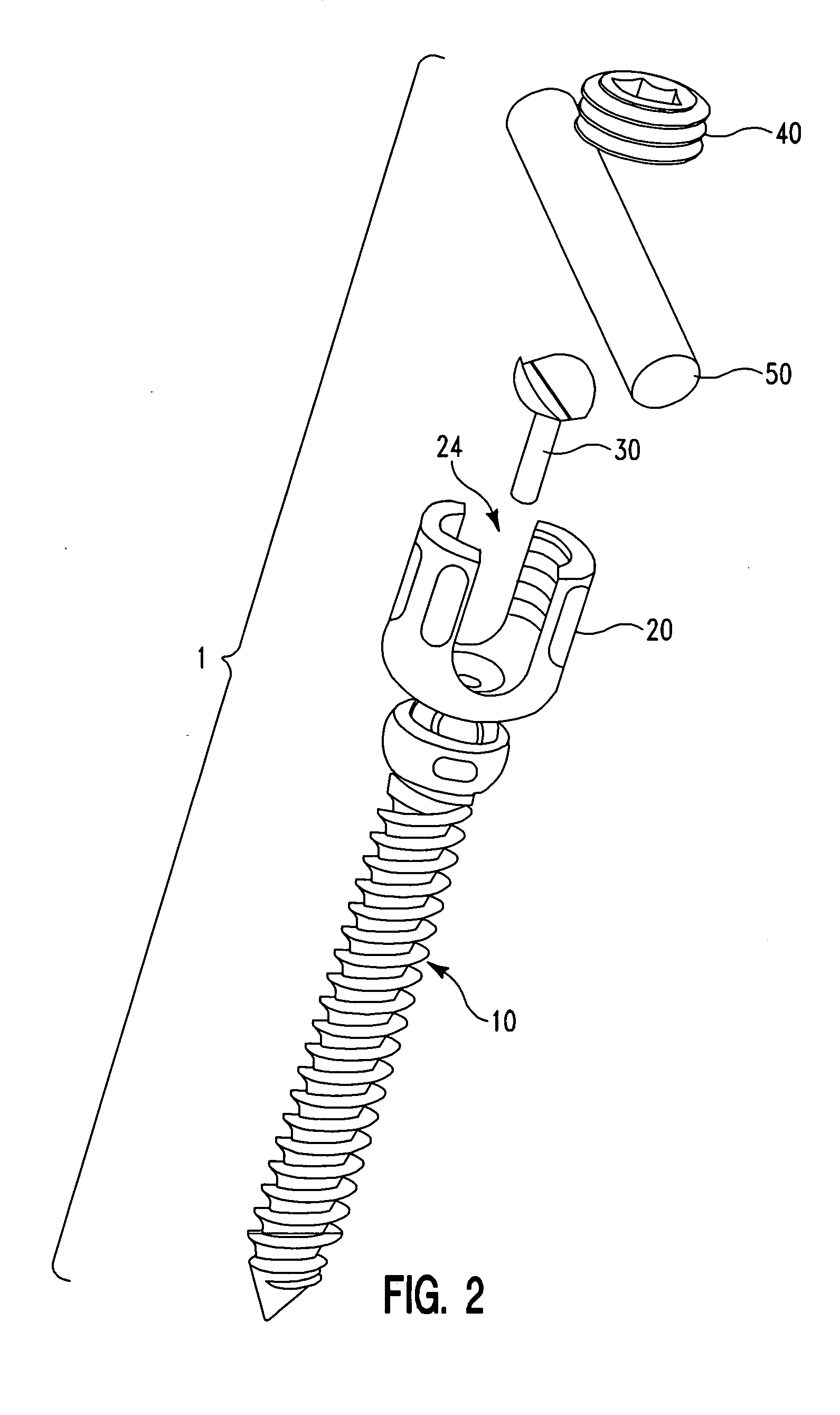 Polyaxial pedicle screw assembly