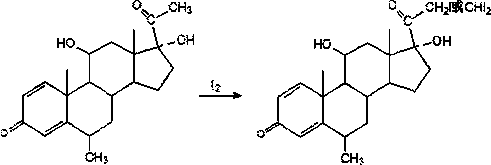 Synthesis process of methylprednisolone